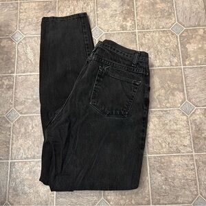 Vintage Retro Wrangler Women Black Straight Leg Denim Jeans Size 14